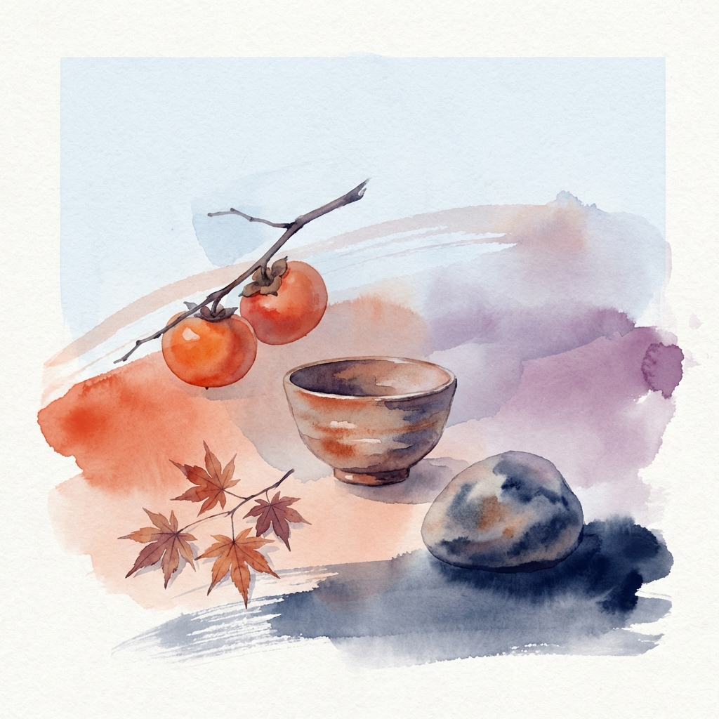 秋「夕焼けと紫」