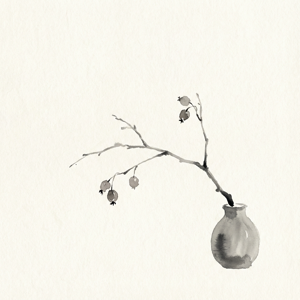 冬「墨と余白」