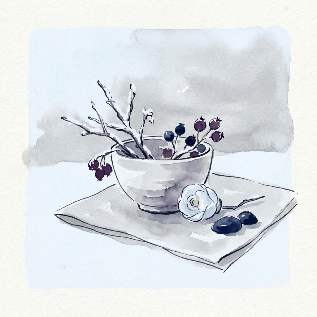 冬「銀鼠と深紫」